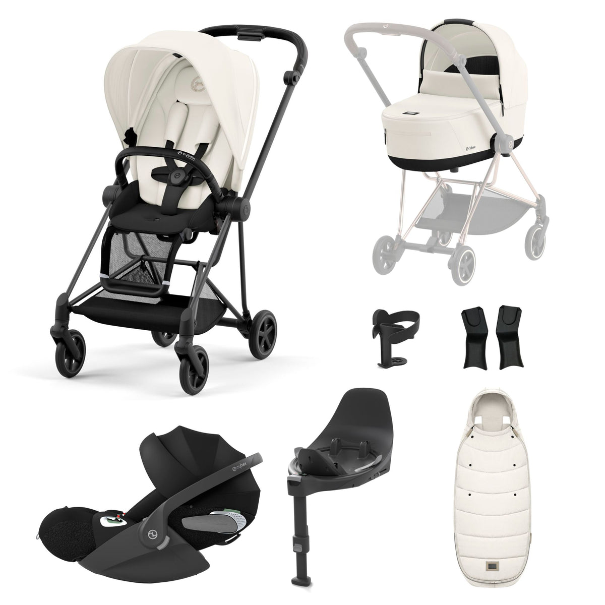 Cybex Mios Travel System Off White 2023