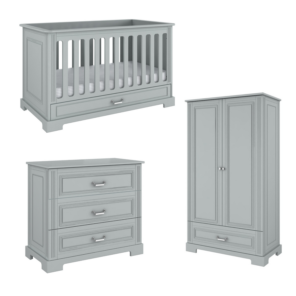 Ines 3 Piece Furniture Set - Neutral Grey