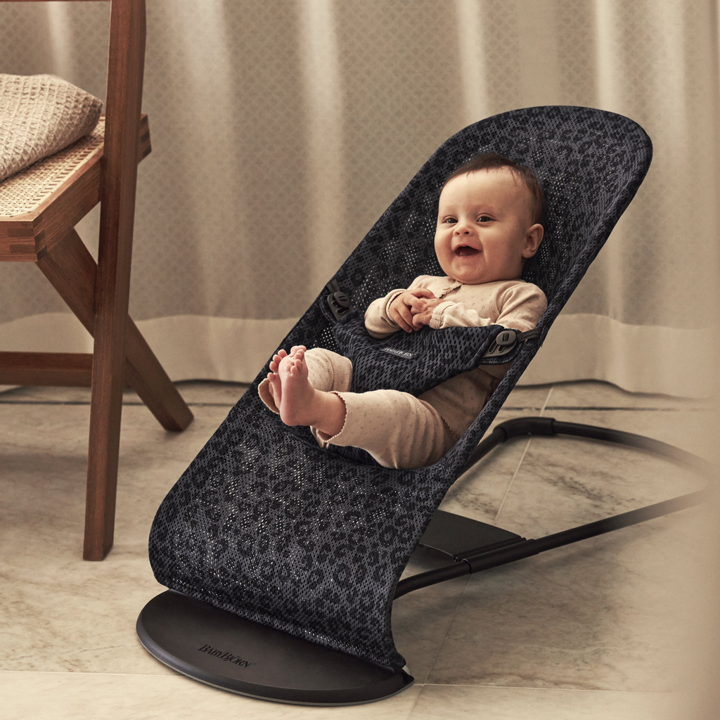 BabyBjorn Baby Bouncer Bliss - Mesh - Anthracite/Leopard