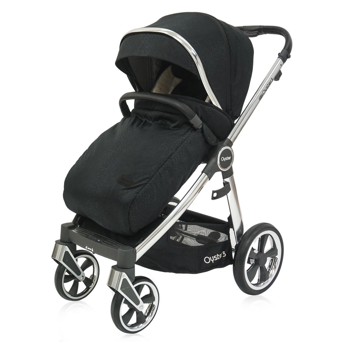 Oyster 3 Luxx Special Ed Pushchair Bundle Jurassic Black