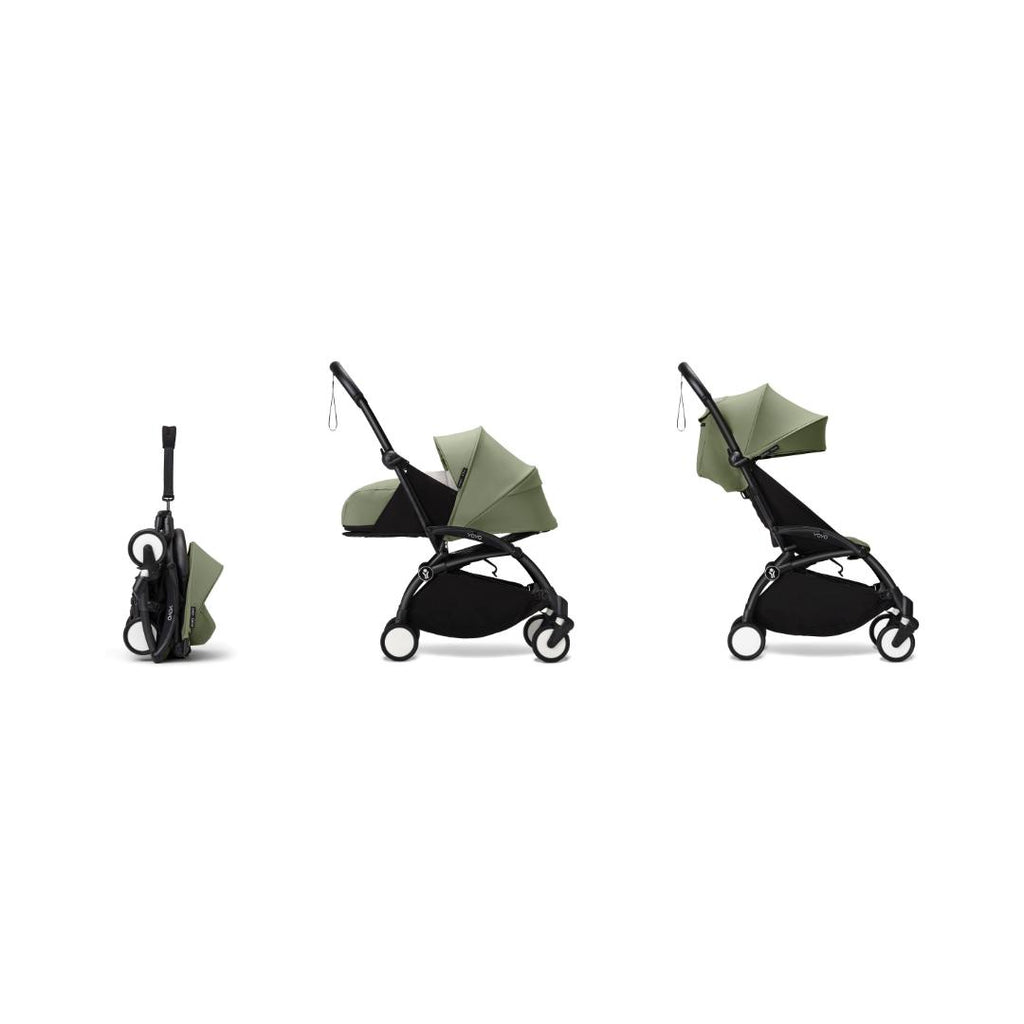 Stokke YOYO³ Stroller from Newborn to Toddler | Olive