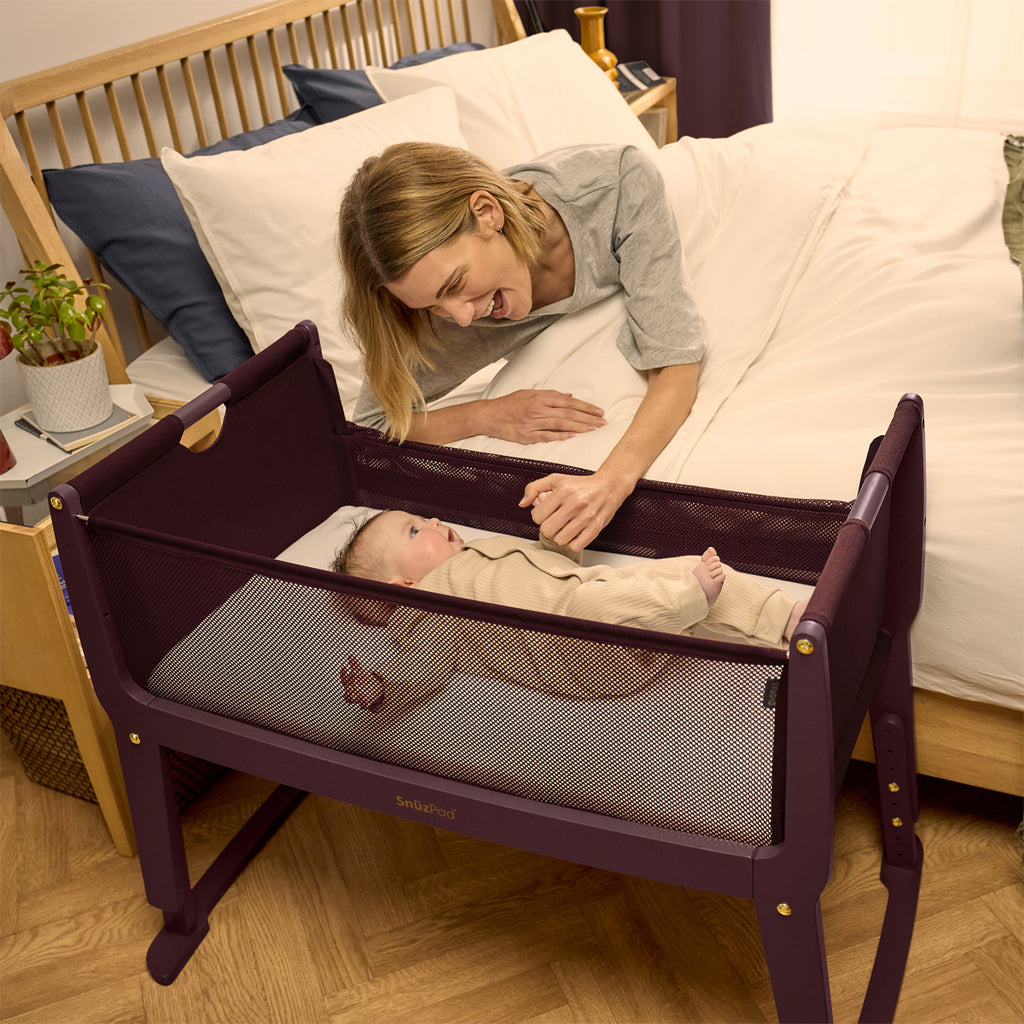 SnuzPod Studio Bedside Crib - Rome