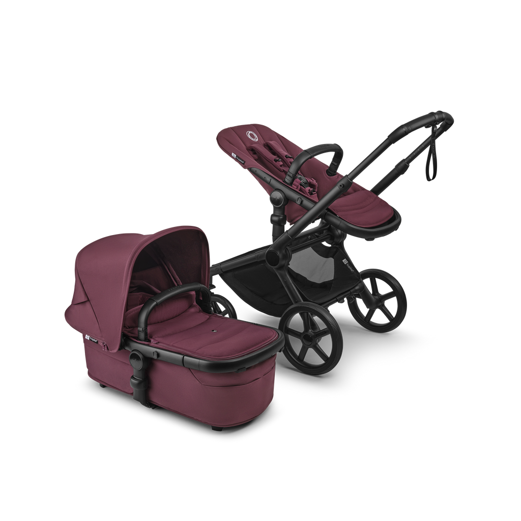 Bugaboo Fox 5 RENEW Pushchair Turtle Air Bundle | Dark Cherry