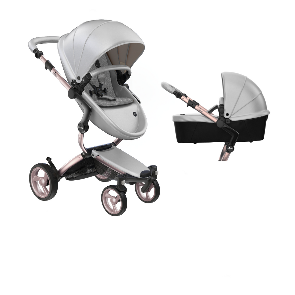 Mima Xari Pushchair | Argento on Rose Gold