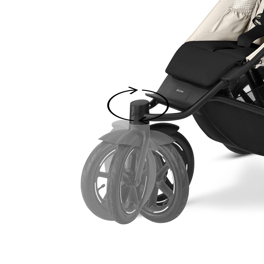 Cybex Avi Spin Stroller & Cloud T Bundle | Seashell Beige