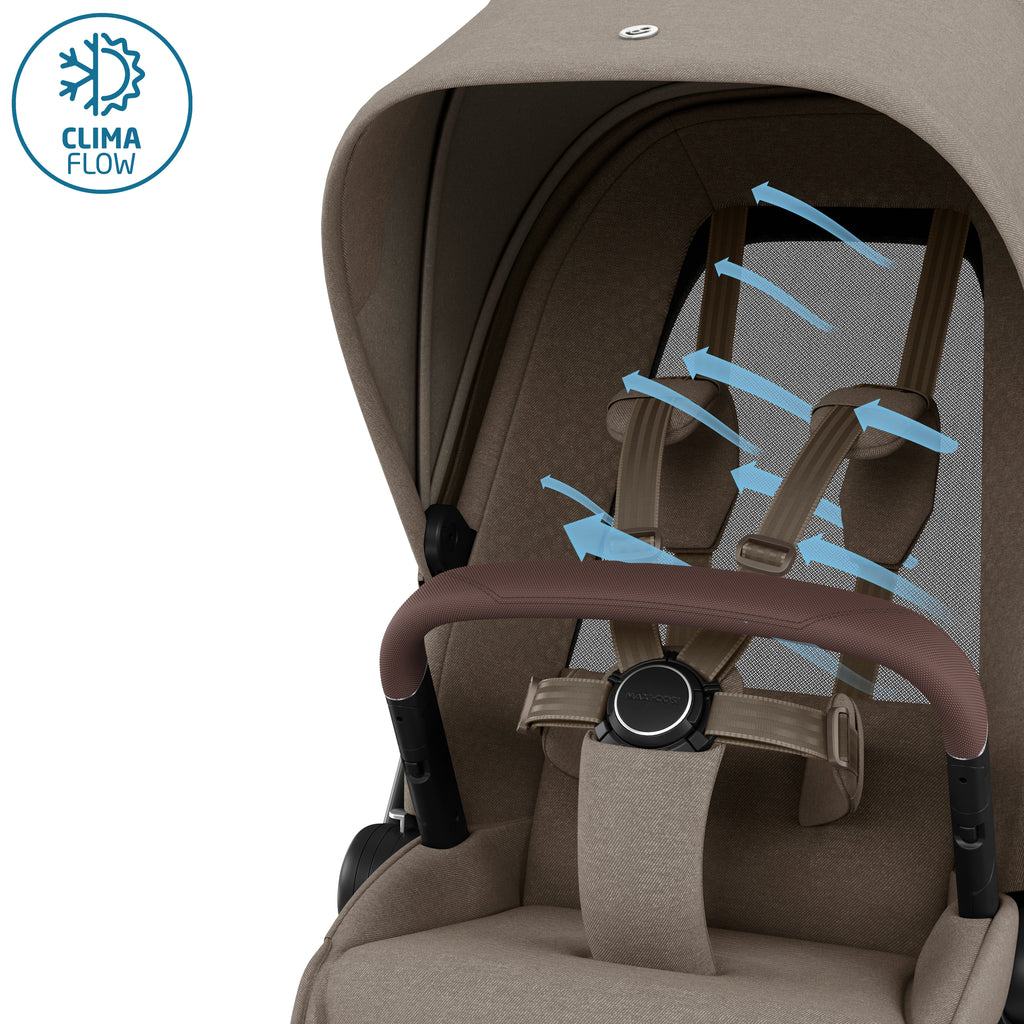 Maxi-Cosi Fame Travel System - Twillic Truffle | Brown