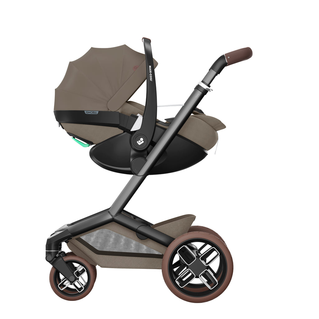 Maxi-Cosi Fame Travel System - Twillic Truffle | Brown