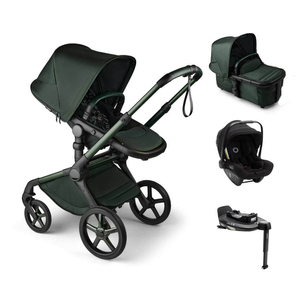 Bugaboo Fox 5 Complete Noir Limited Edition Travel System | Midnight Green