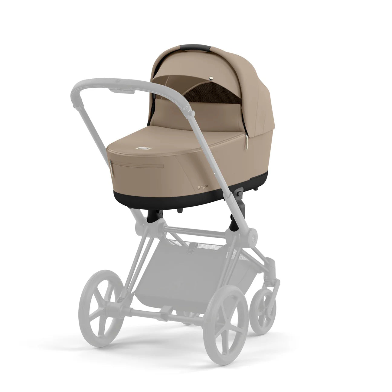 Cybex Priam Travel System Bundle Cozy Beige on Rose Gold