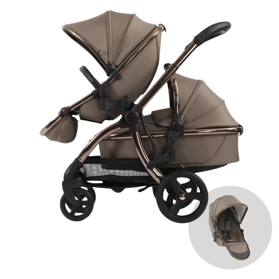 Double pushchair with carrycot online