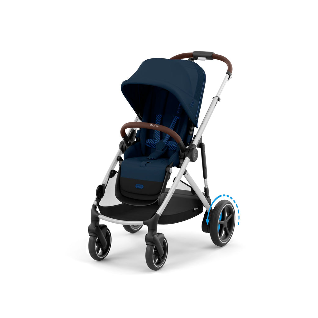 Cybex e-Gazelle S Pushchair 2024  - Silver | Ocean Blue