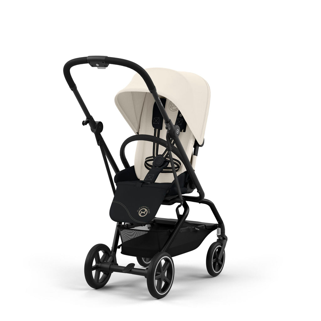 Cybex Eezy Twist+ 2 Stroller | Canvas White on Black