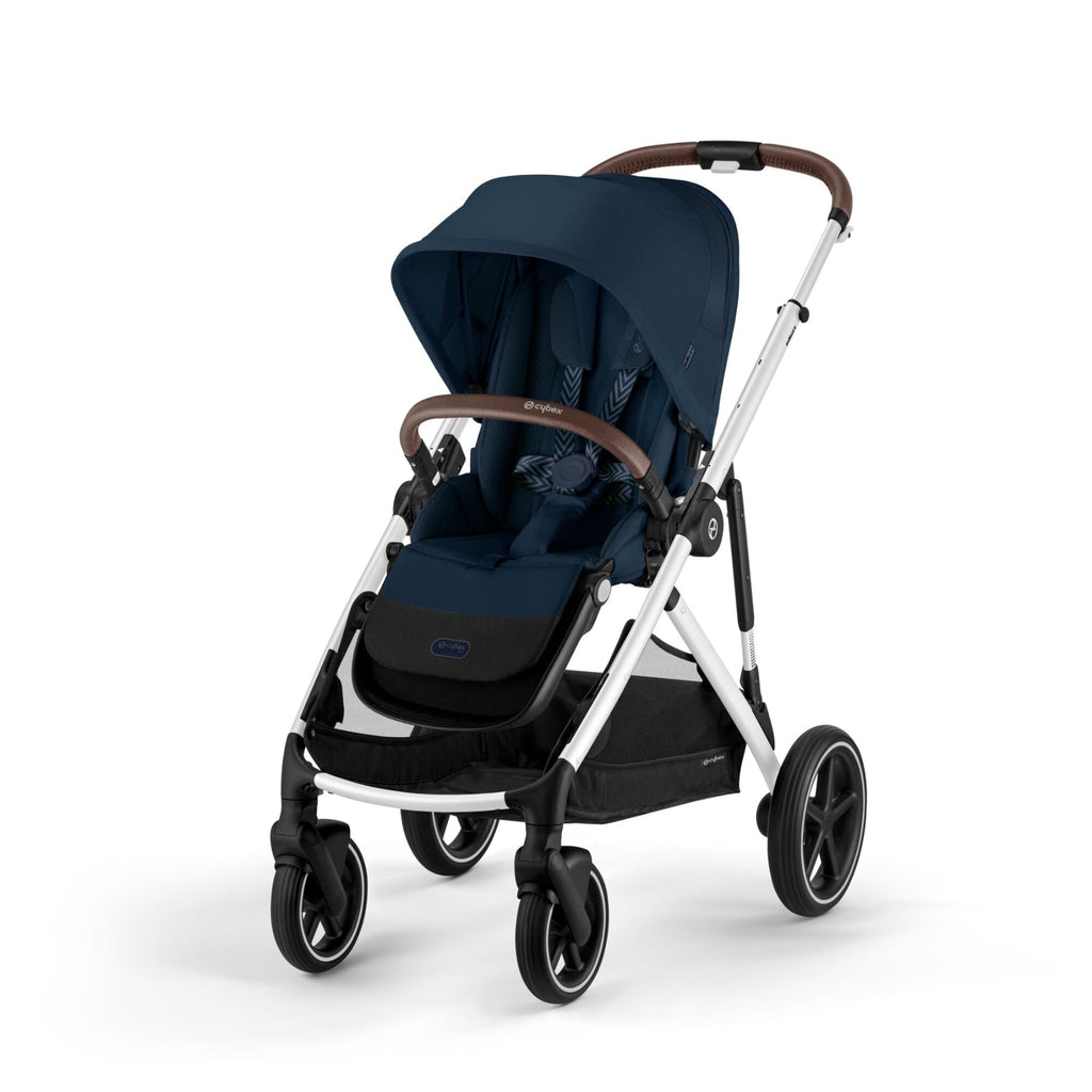 Cybex Gazelle S Double Pushchair (2023) - Ocean Blue - Silver