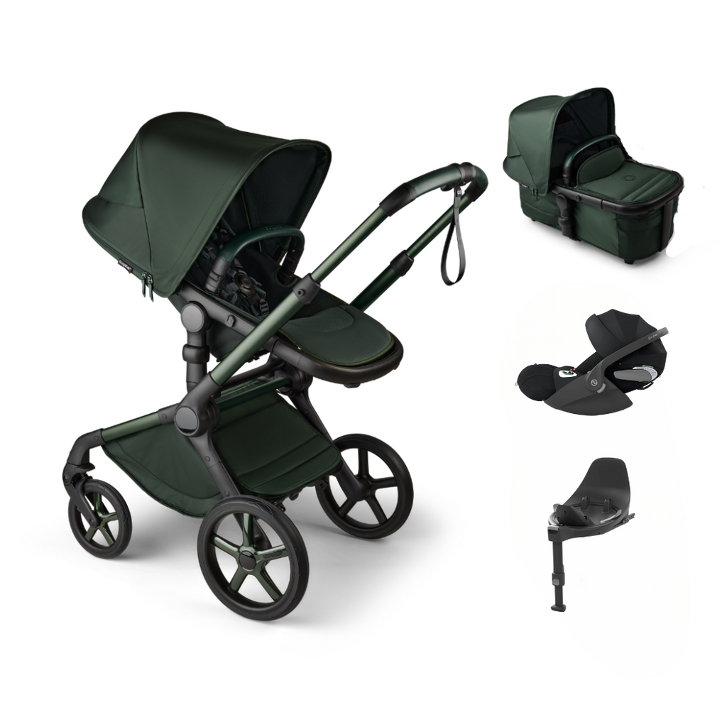 Bugaboo Fox 5 Complete Noir Limited Edition & Cloud T Bundle | Midnight Green