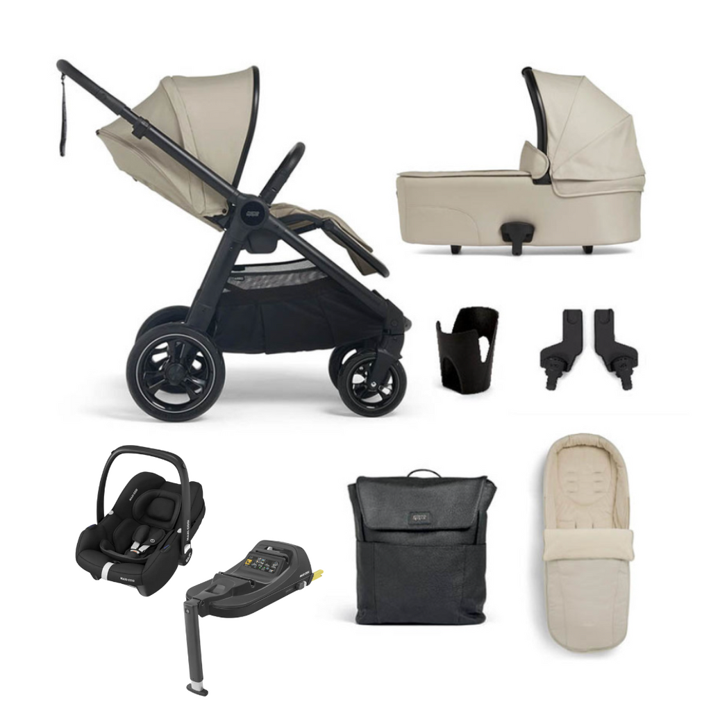 Mamas & Papas Ocarro & Maxi-Cosi Cabriofix Bundle - Sandstone