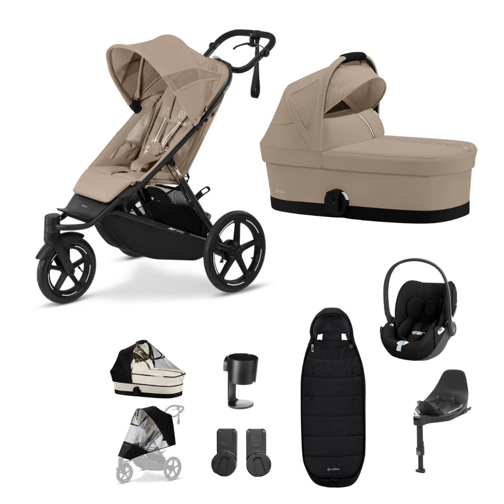 Cybex Avi Spin Stroller & Cloud T Bundle | Almond Beige