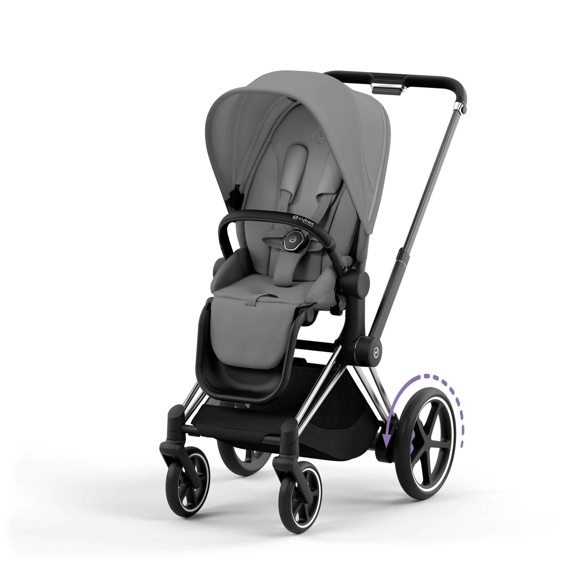 Cybex e-Priam Pushchair Mirage Grey (2023) - Main Image