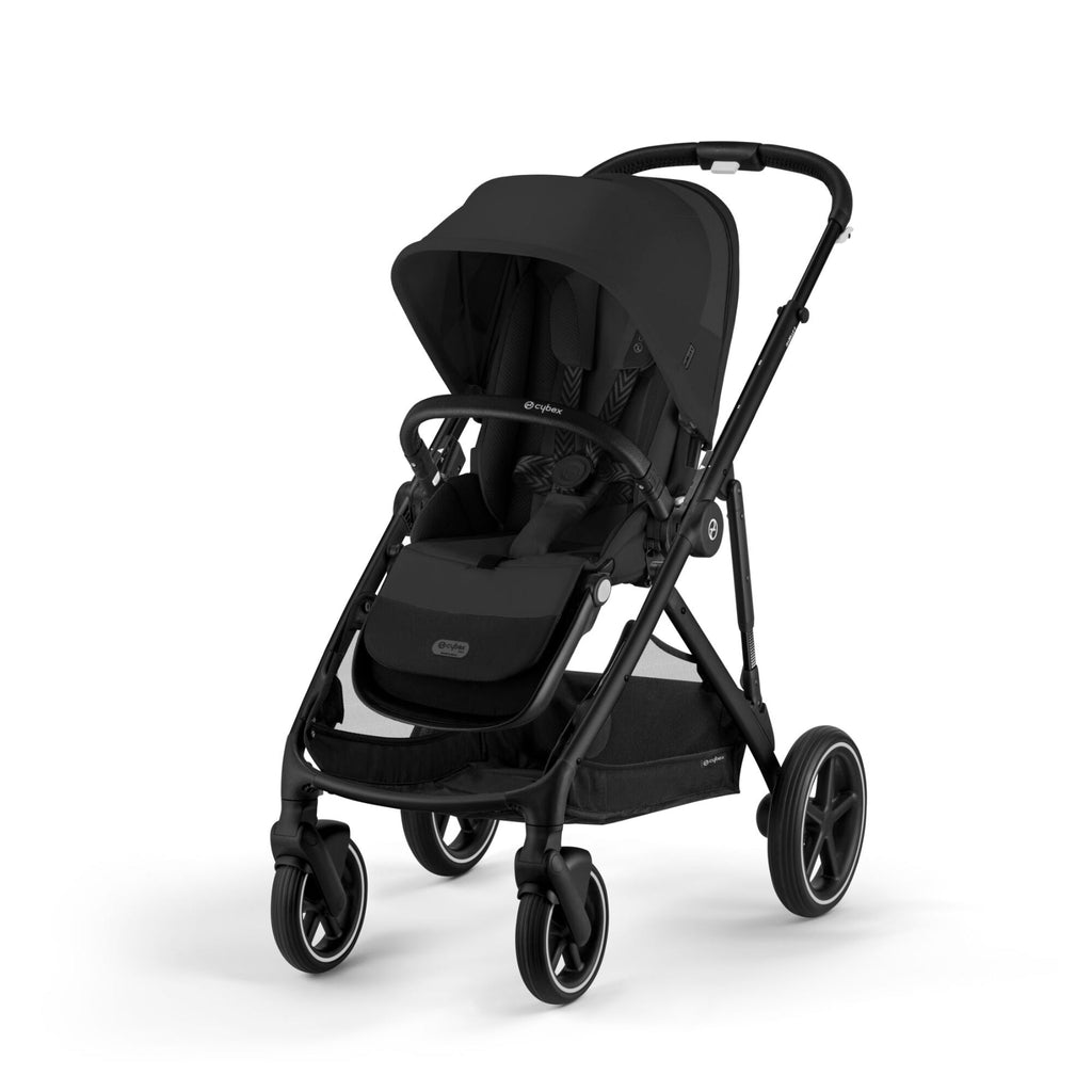 Cybex Gazelle S Double Pushchair (2023) - Moon Black | Black