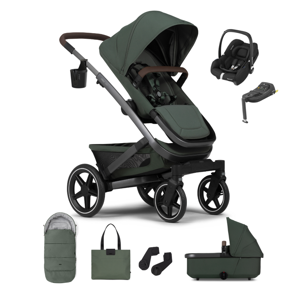 Joolz Geo3 Pushchair & Maxi-Cosi Cabriofix Bundle - Forest Green