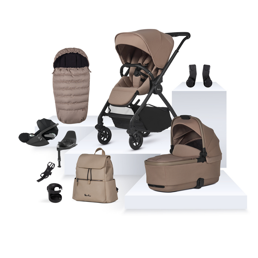 Silver Cross Dune 2 Pushchair & Cloud T Travel System | Mocha