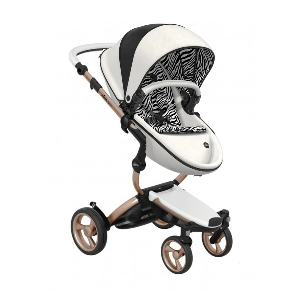 Mima Xari Pushchair on Rose Gold | New York Zebra