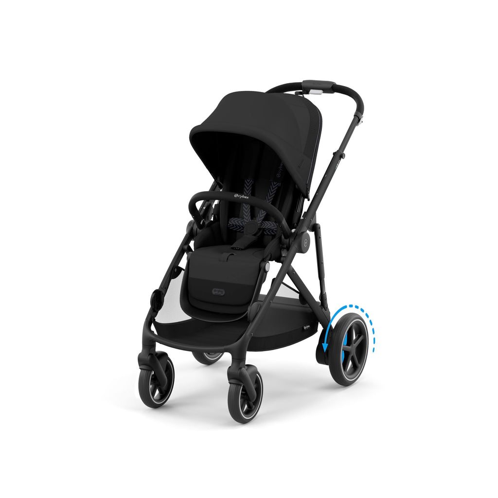 Cybex e-Gazelle S Pushchair 2024  Essentials Bundle - Black | Moon Black