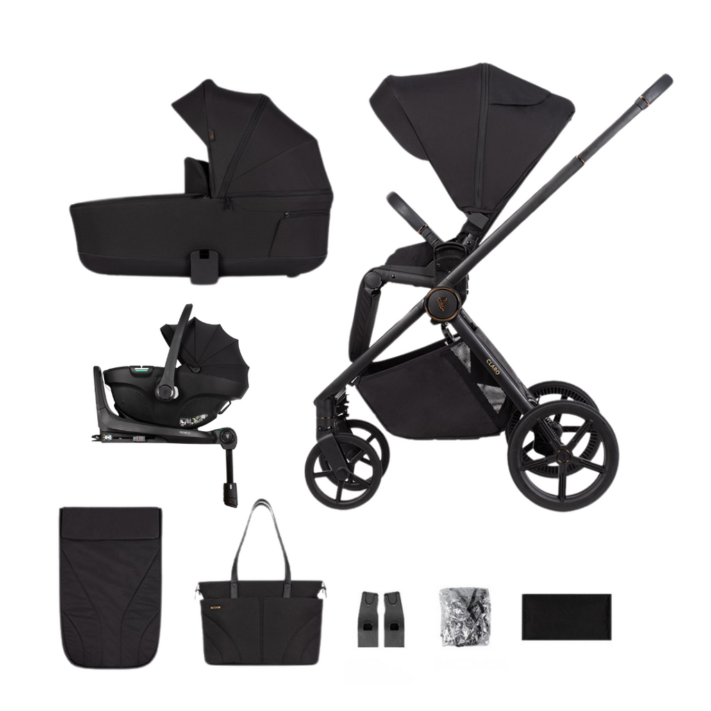 Venicci Claro 3-in-1 Travel System + Base | Noir