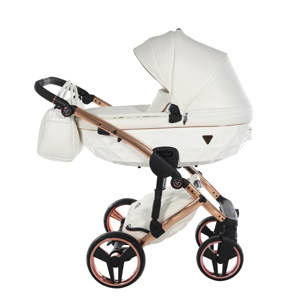 Junama Individual Fluo 4in1 Travel System | White Rose Gold