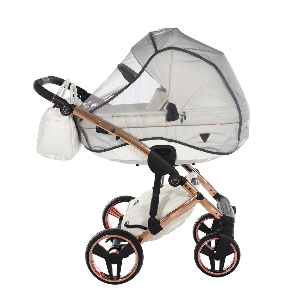 Junama Individual Fluo 3in1 Travel System | White Rose Gold