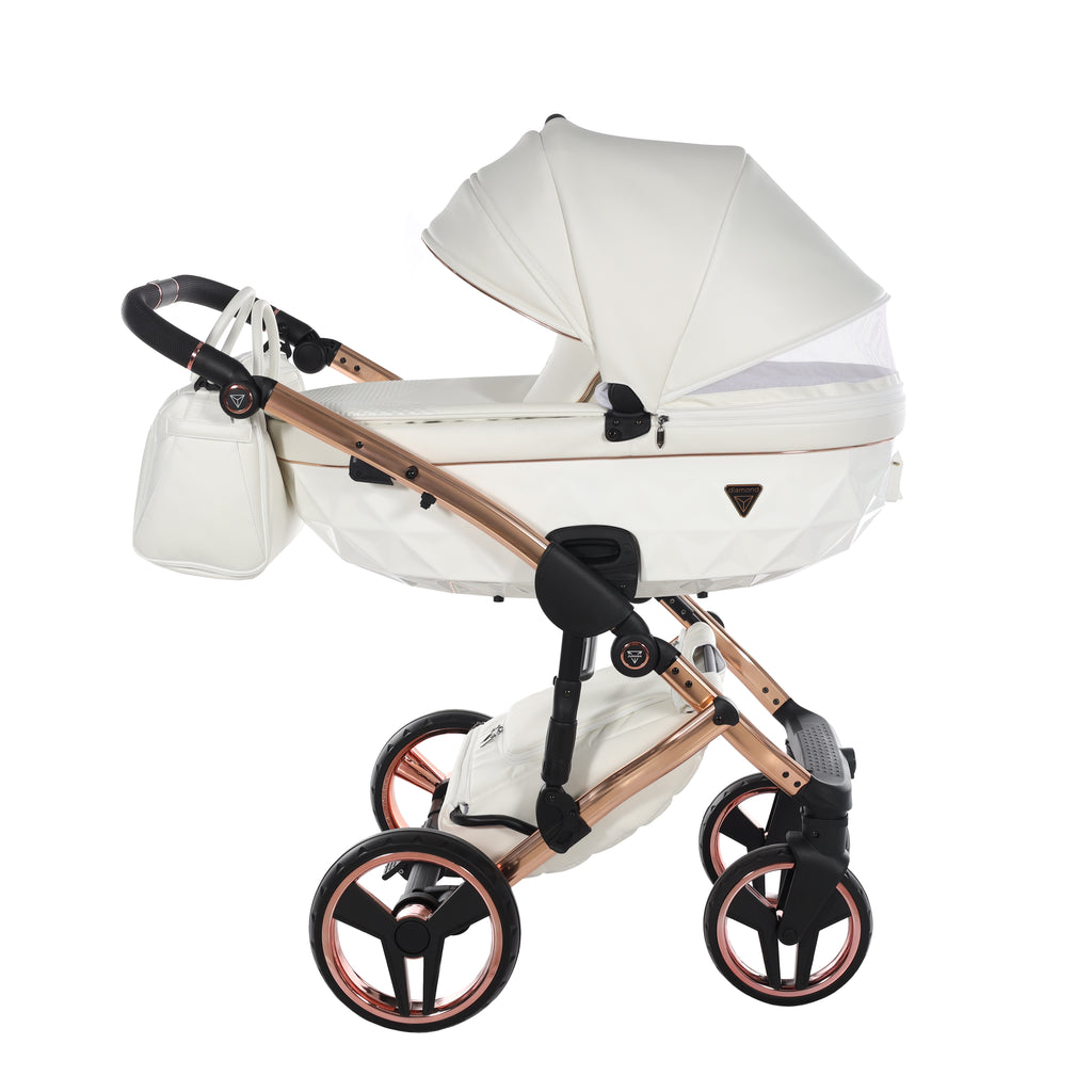 Junama Individual Fluo 3in1 Travel System | White Rose Gold