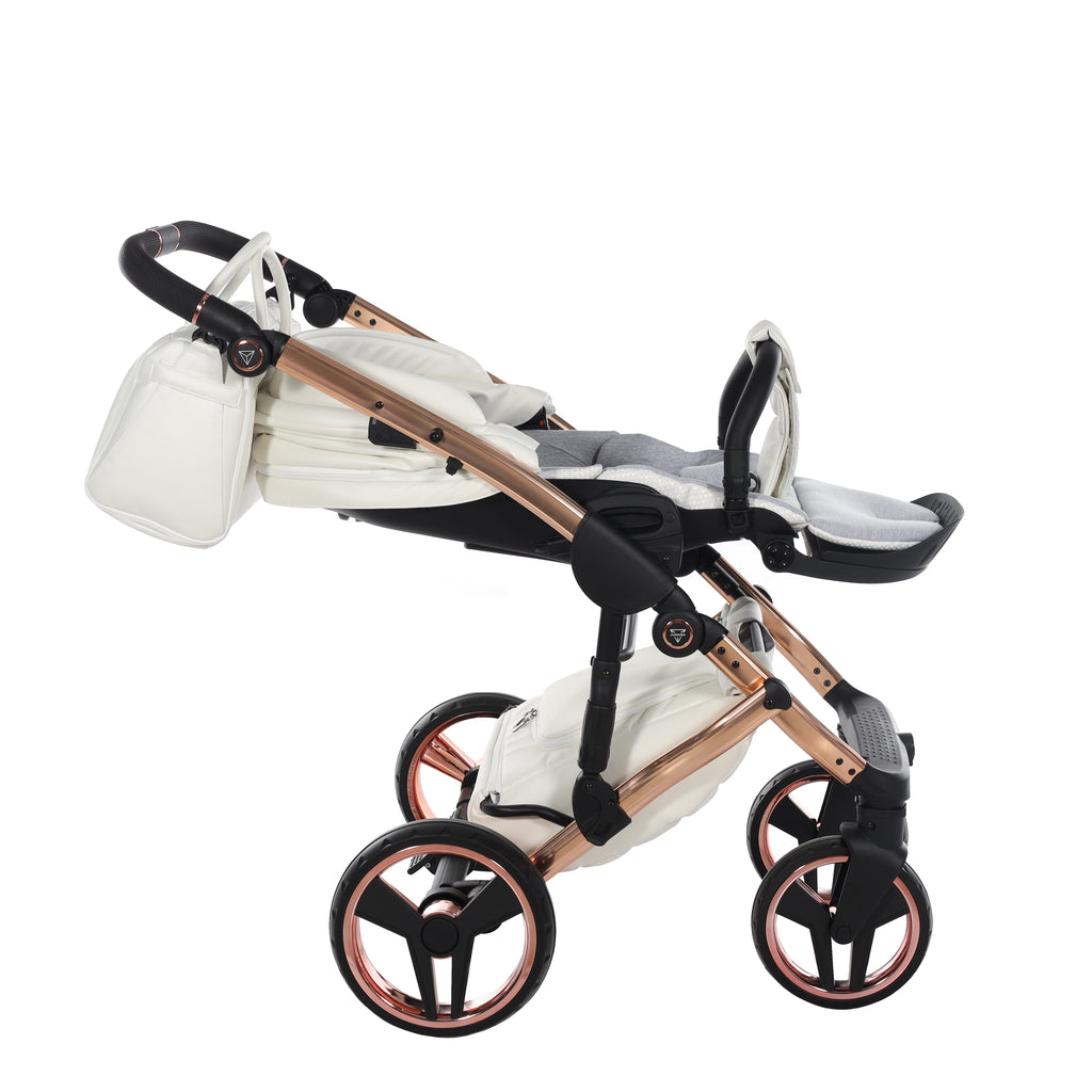 Junama Individual Fluo 4in1 Travel System | White Rose Gold