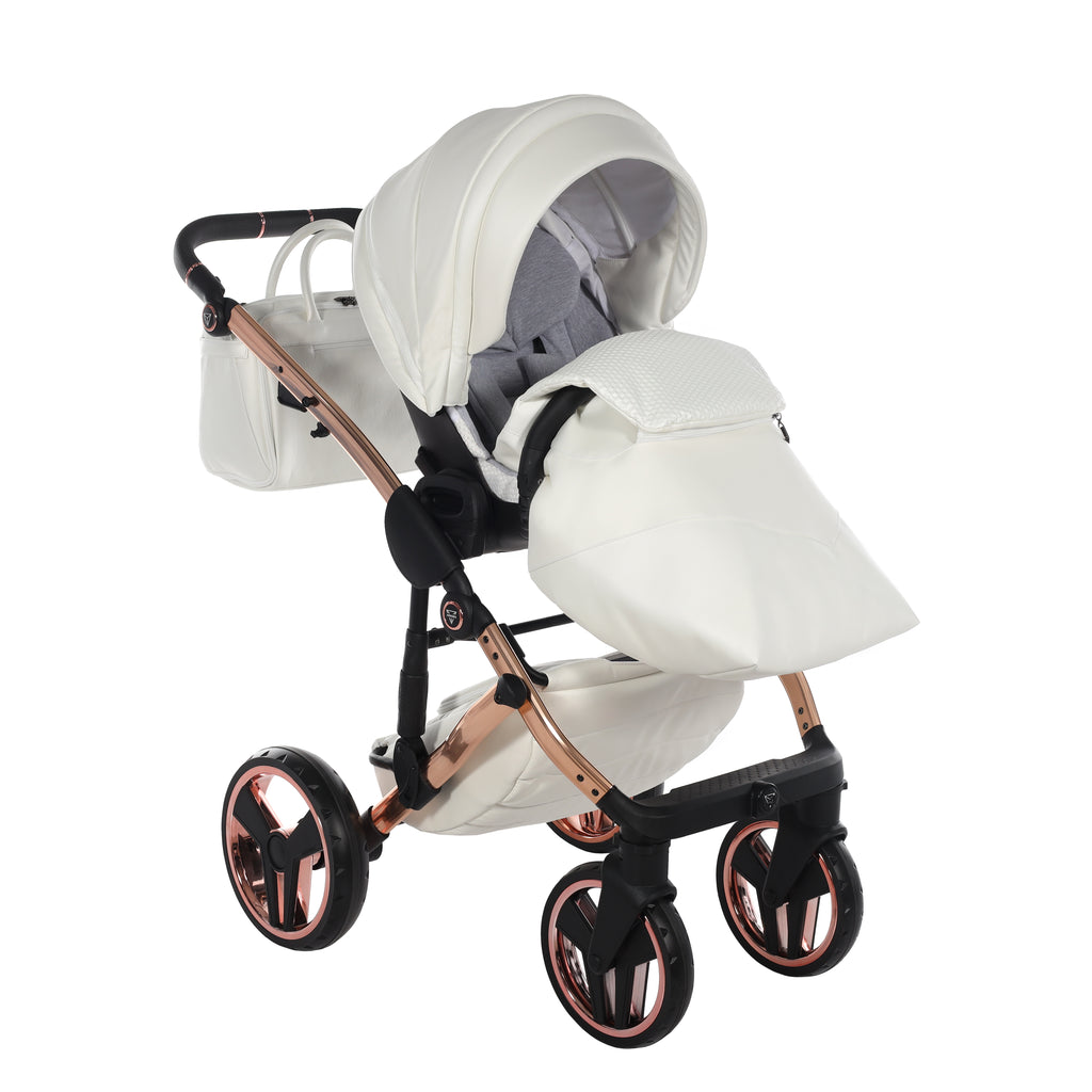 Junama Individual Fluo Pushchair | White Rose Gold