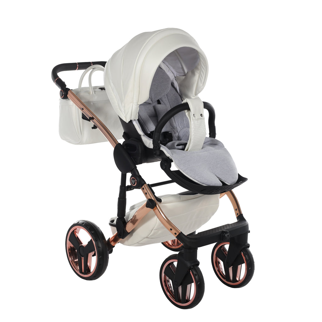 Junama Individual Fluo Pushchair | White Rose Gold