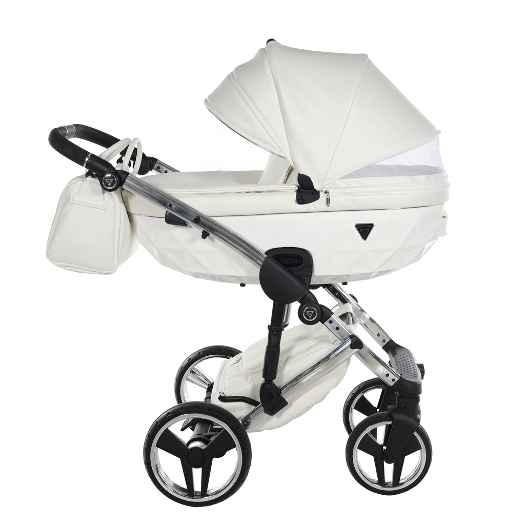 Junama Individual Fluo 3in1 Travel System | White Silver