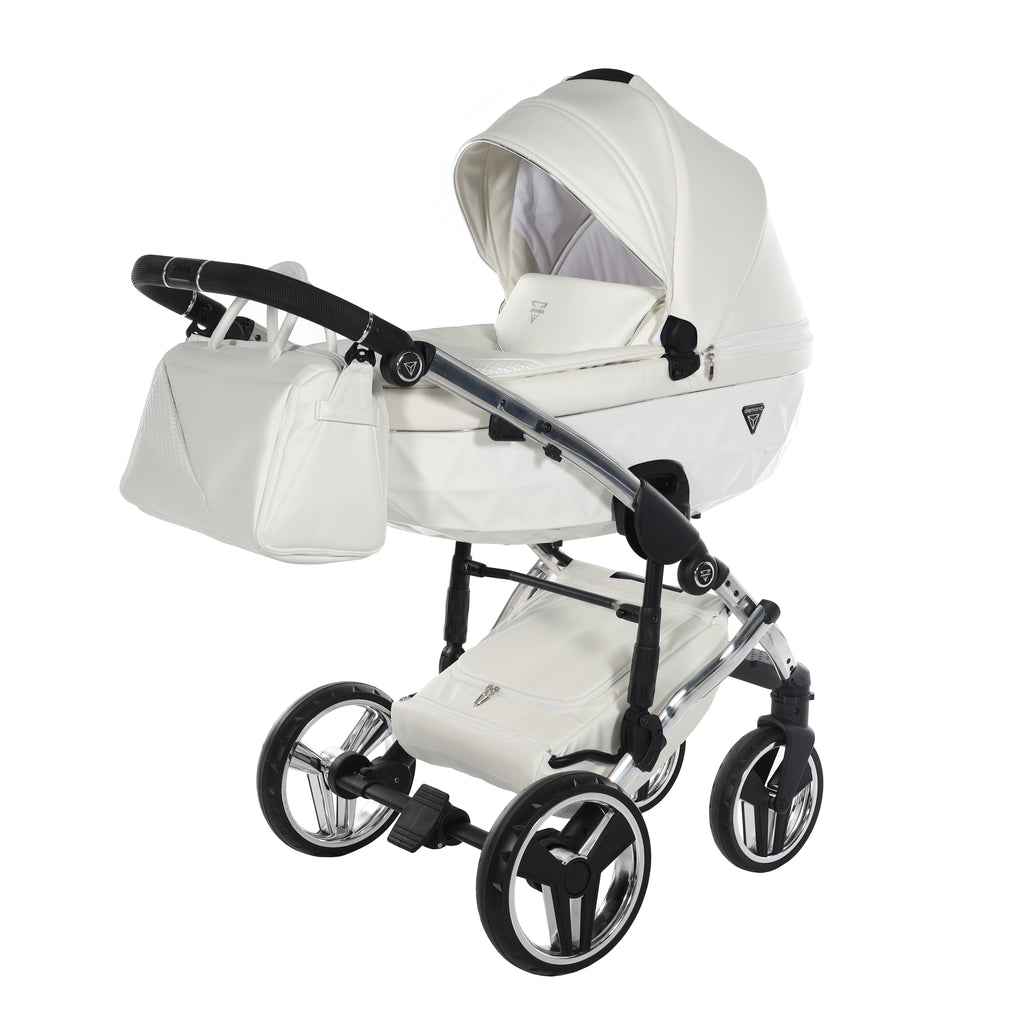 Junama Individual Fluo 4in1 Travel System | White Silver