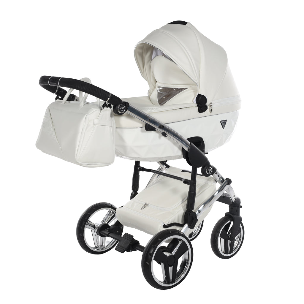 Junama Individual Fluo 3in1 Travel System | White Silver