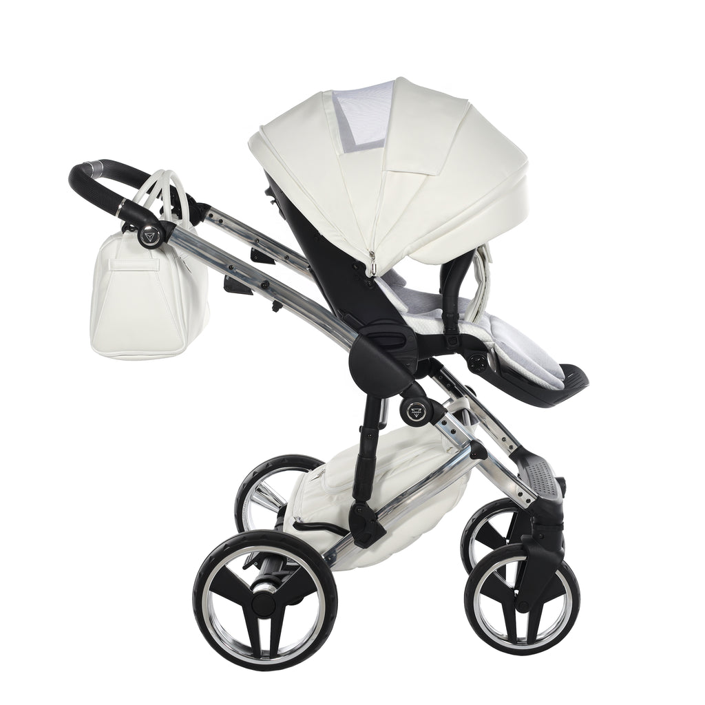 Junama Individual Fluo 4in1 Travel System | White Silver