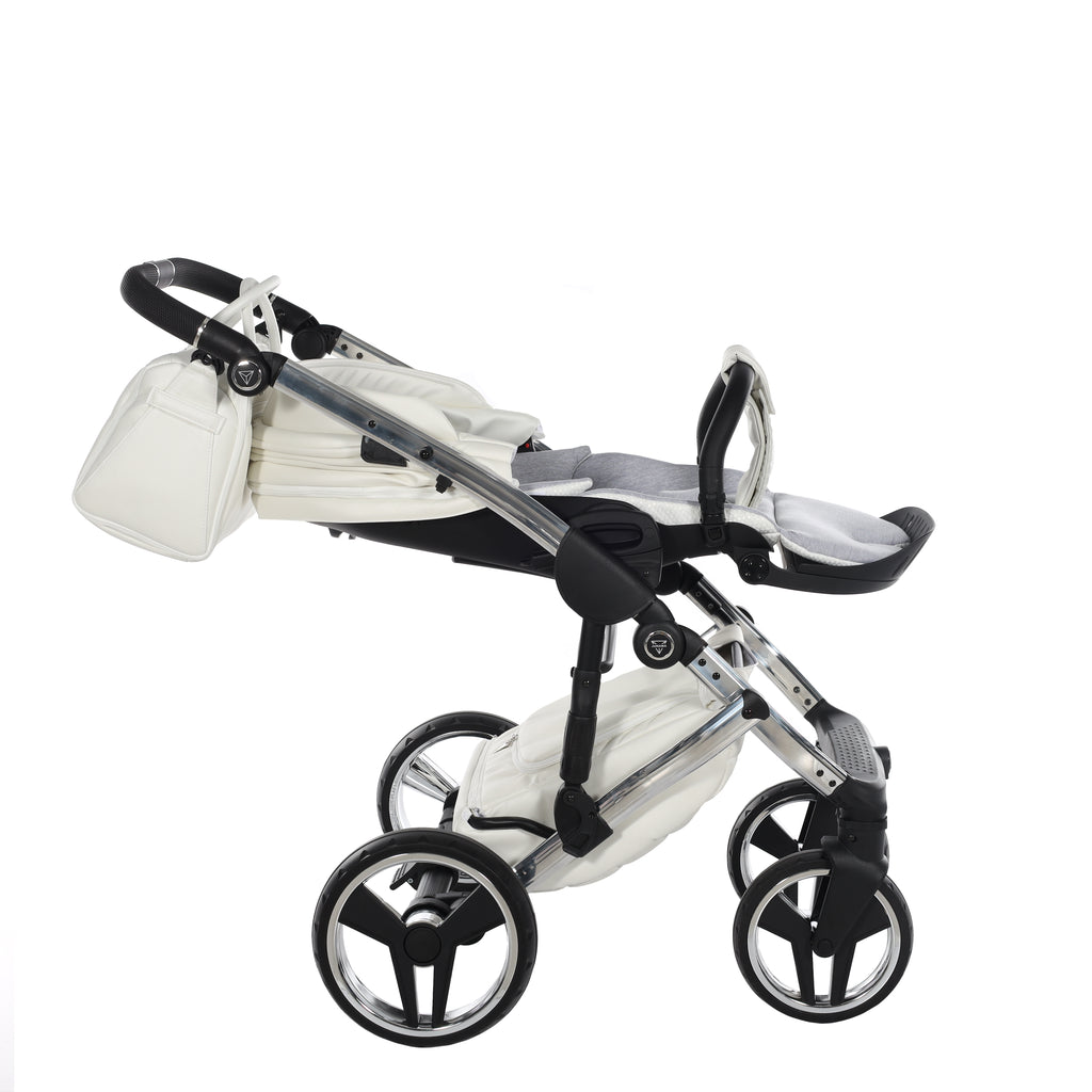 Junama Individual Fluo 3in1 Travel System | White Silver