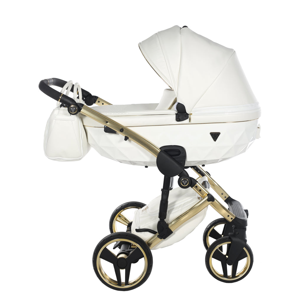 Junama Individual Fluo 3in1 Travel System | White Gold