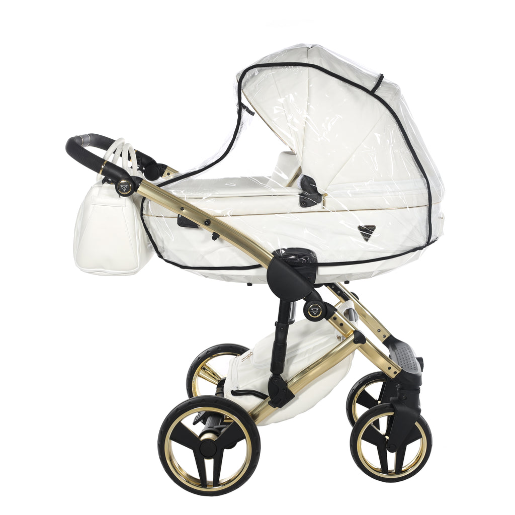 Junama Individual Fluo 3in1 Travel System | White Gold