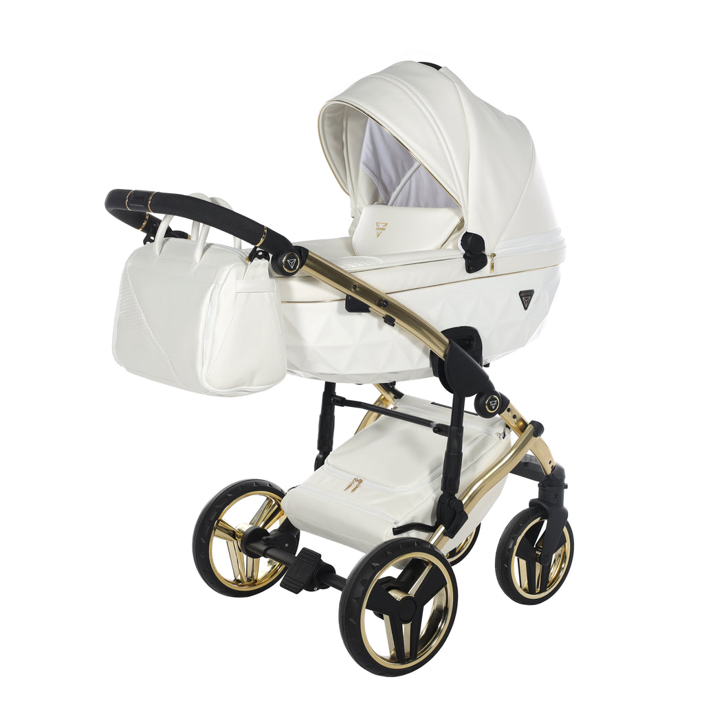 Junama Individual Fluo 4in1 Travel System | White Gold