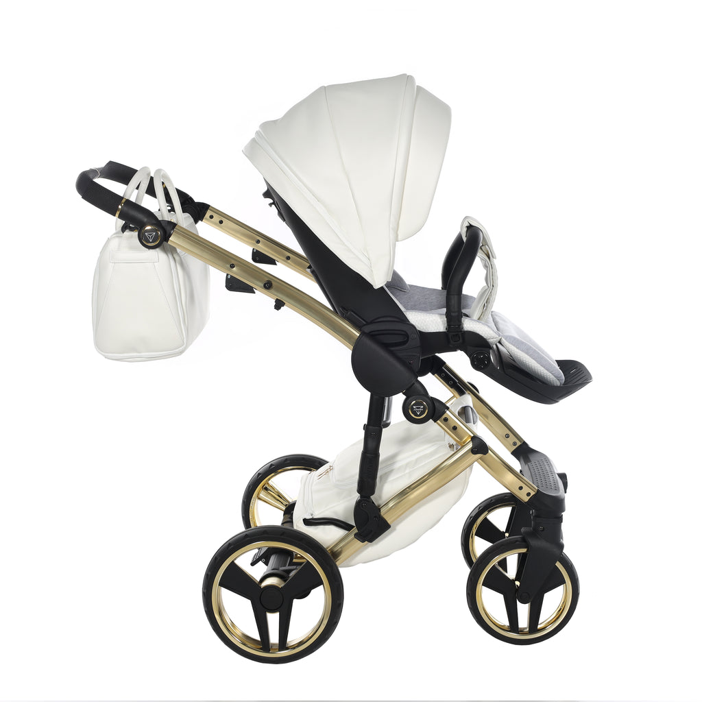 Junama Individual Fluo 4in1 Travel System | White Gold