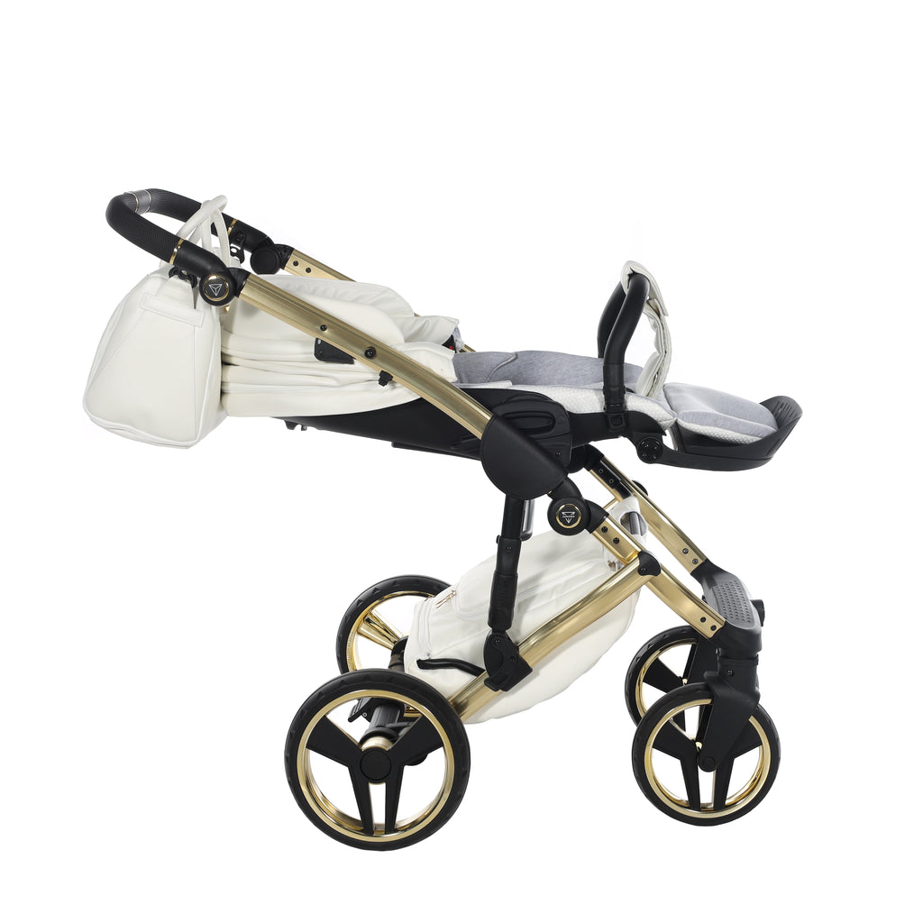 Junama Individual Fluo 4in1 Travel System | White Gold