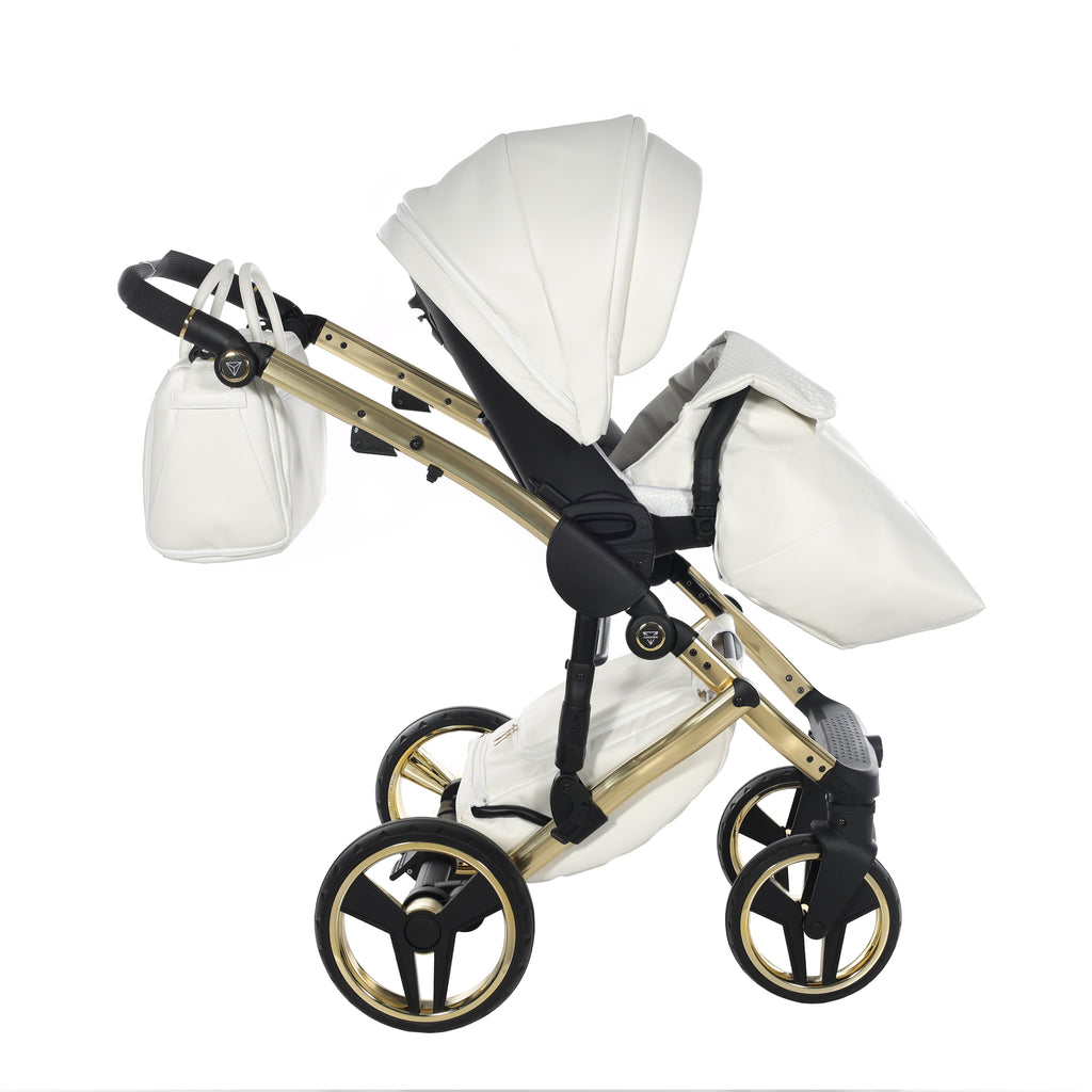 Junama Individual Fluo 4in1 Travel System | White Gold