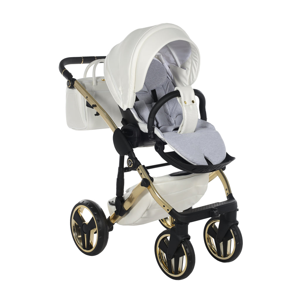 Junama Individual Fluo 4in1 Travel System | White Gold