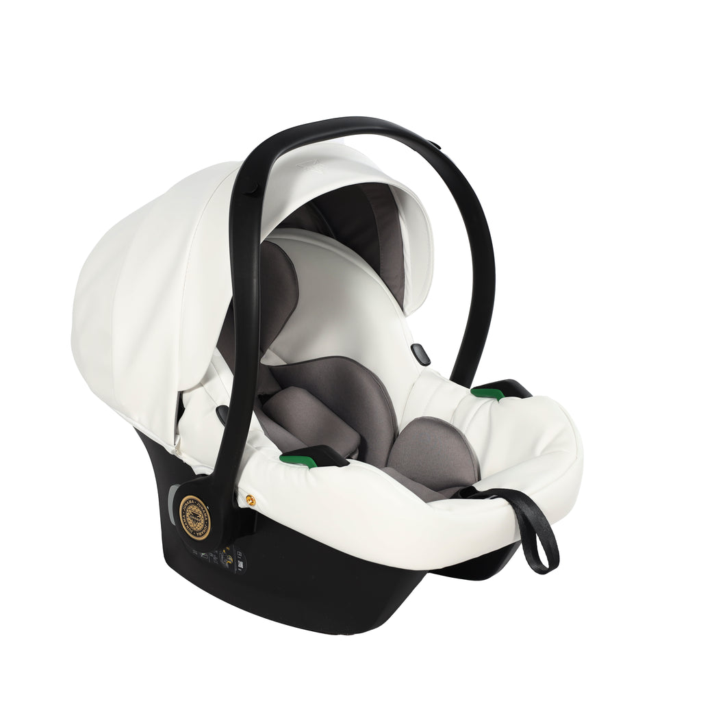 Junama Individual Fluo 3in1 Travel System | White Gold