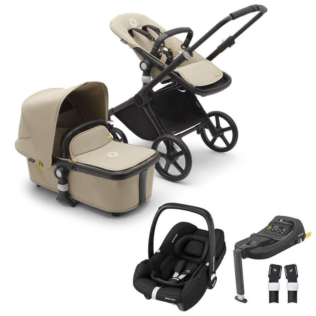 Bugaboo Fox Cub & Cabriofix Bundle | Desert Beige