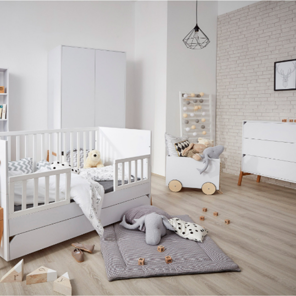 Lotta 3 Piece Nursery Furniture Room Set | White