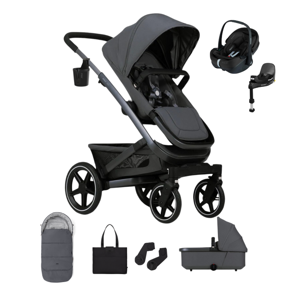 Joolz Geo3 Pushchair & Maxi-Cosi Pebble 360 Pro2 Bundle - Pure Grey