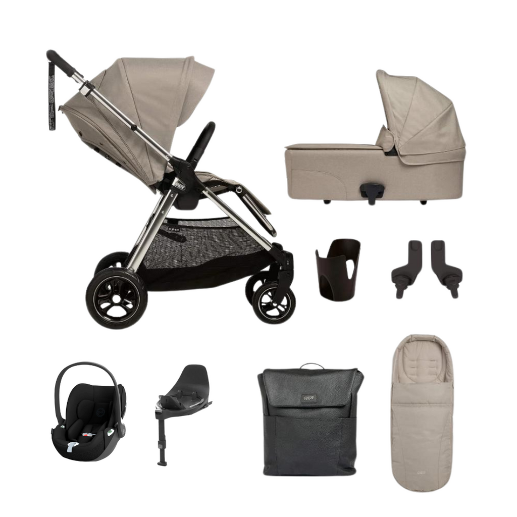 Mamas & Papas Flip XT3 Cybex Cloud T Bundle | Fawn